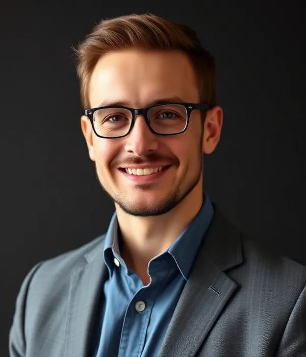 Retrato de Lukas Brenner, professor da Lumen Idiomas